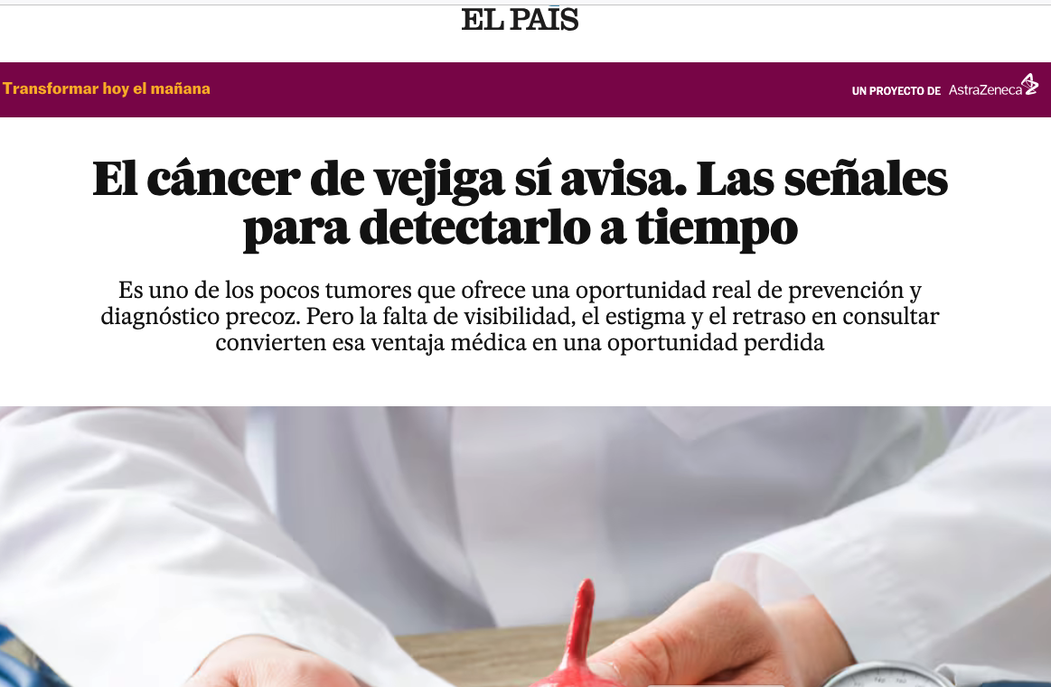 El cáncer de vegija sí avisa