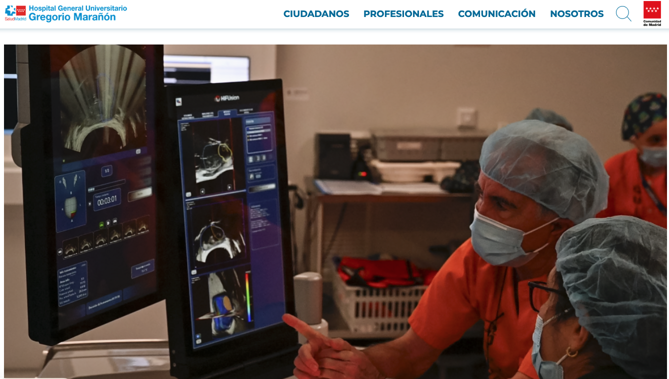 El Servicio de Urología del Hospital público Gregorio Marañón utiliza abordajes menos invasivos en el tratamiento del cáncer de próstata